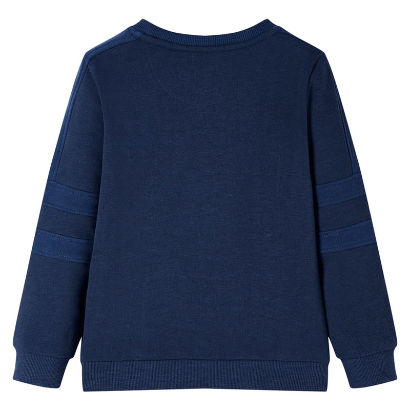 Afbeelding laden in galerijviewer, Vidaxl kindertrui 92 gemêleerd marineblauw
