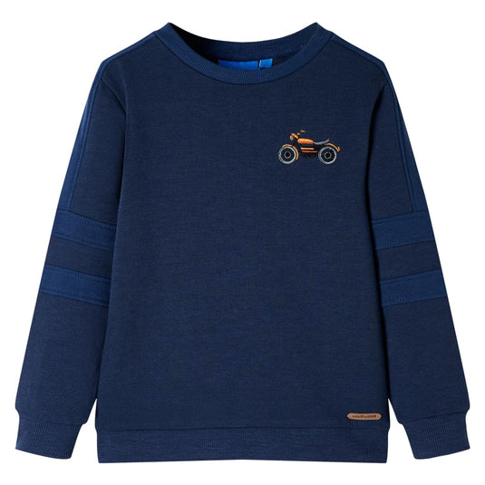 VidaXL Kindertrui 116 gemêleerd marineblauw