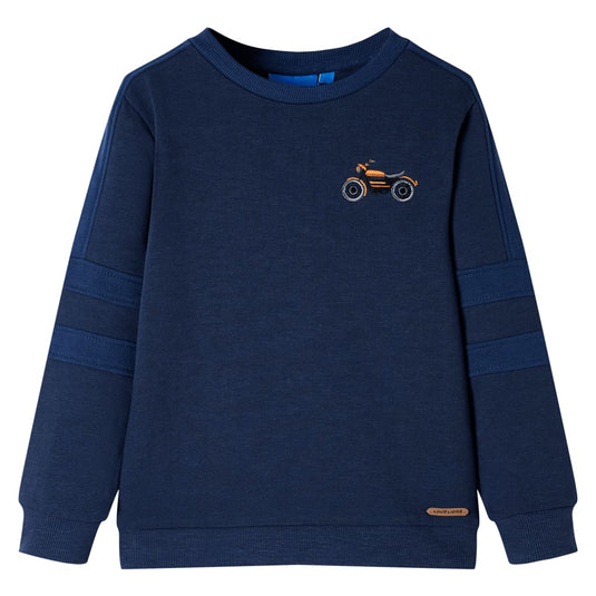 VidaXL Kindertrui 128 gemêleerd marineblauw