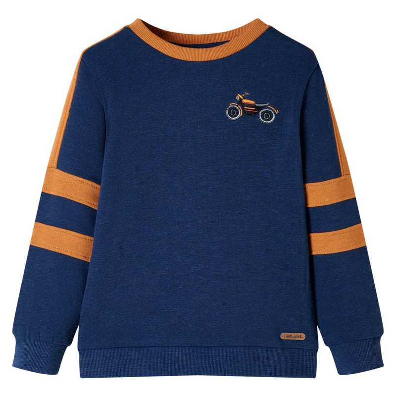 Afbeelding laden in galerijviewer, VidaXL Kindertrui 128 indigo-blauw

