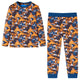 Vidaxl kinderpyjama met lange mouwen 92 cognackleurig