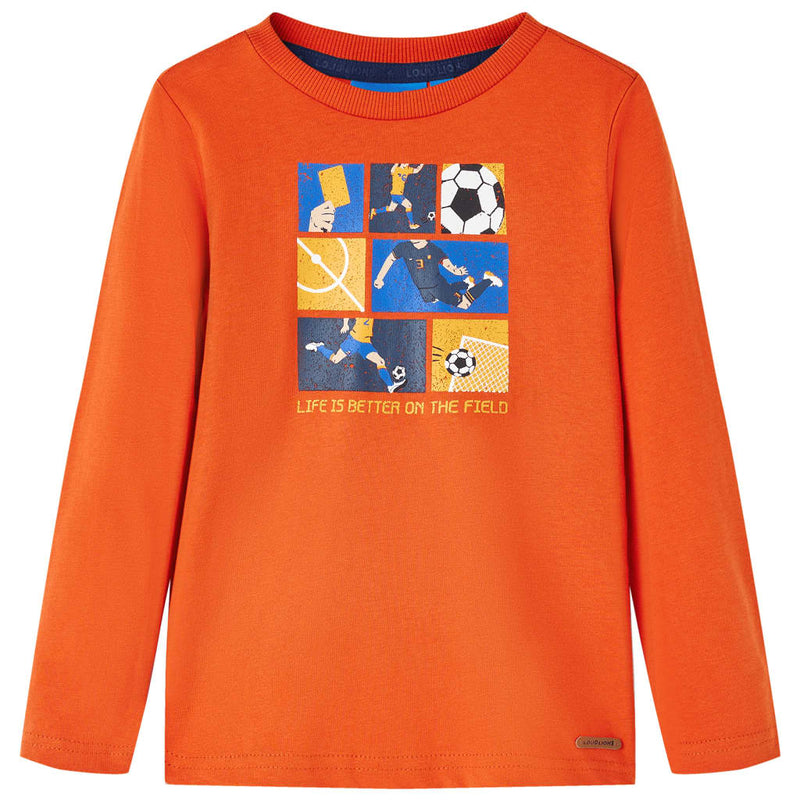 Afbeelding laden in galerijviewer, Vidaxl kindershirt met lange mouwen 104 oranje
