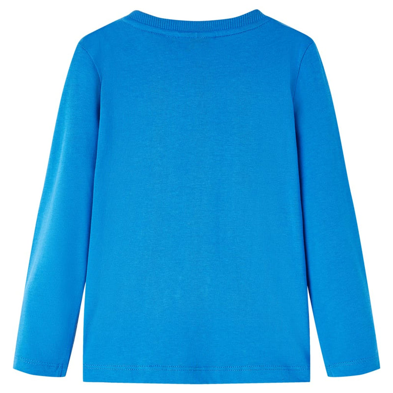 Afbeelding laden in galerijviewer, VidaXL Kindershirt met lange mouwen 104 kobaltblauw

