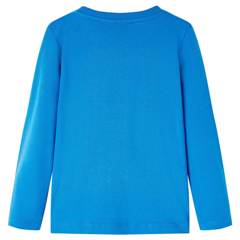 Afbeelding laden in galerijviewer, Vidaxl kindershirt met lange mouwen 116 kobaltblauw
