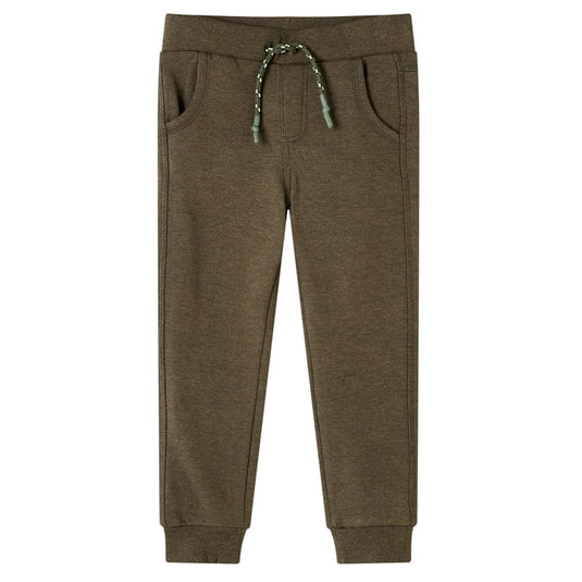Vidaxl kinderjoggingbroek 92 gemêleerd kakikleurig