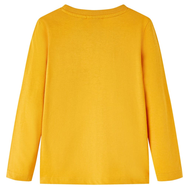 Afbeelding laden in galerijviewer, Vidaxl kindershirt met lange mouwen 116 okerkleurig
