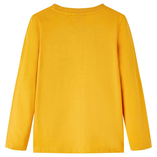 Vidaxl kindershirt met lange mouwen 128 okerkleurig