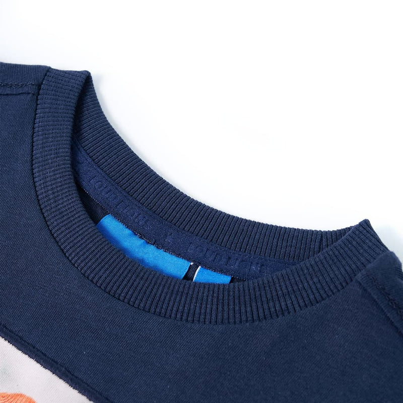 Afbeelding laden in galerijviewer, VidaXL Kindershirt met lange mouwen 116 gemêleerd marineblauw
