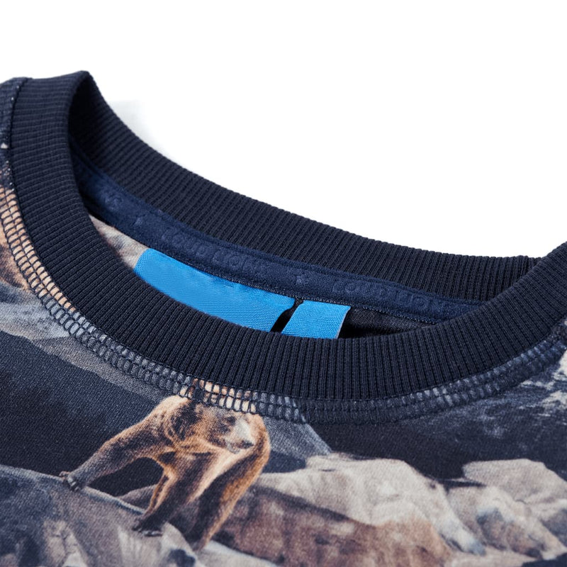 Afbeelding laden in galerijviewer, VidaXL Kindertrui 92 marineblauw

