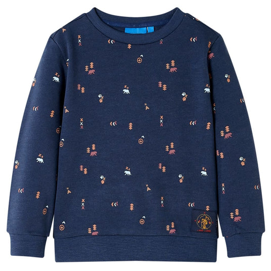 Vidaxl kindertrui 128 gemêleerd marineblauw
