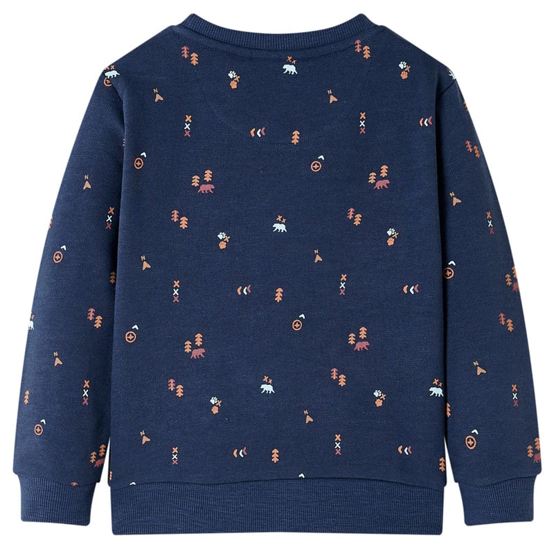 Afbeelding laden in galerijviewer, Vidaxl kindertrui 128 gemêleerd marineblauw
