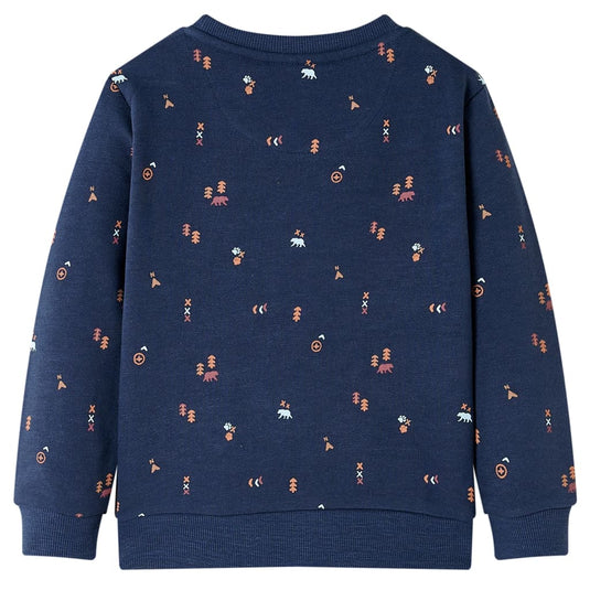 Vidaxl kindertrui 128 gemêleerd marineblauw