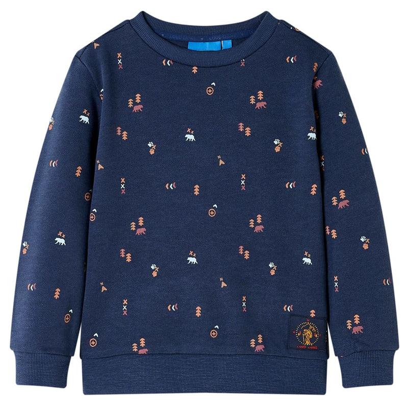 Afbeelding laden in galerijviewer, Vidaxl kindertrui 140 gemêleerd marineblauw
