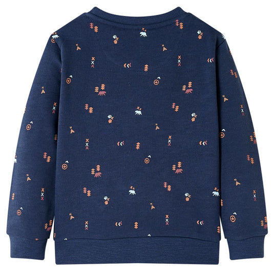 Vidaxl kindertrui 140 gemêleerd marineblauw