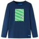 Vidaxl kindershirt met lange mouwen 128 marineblauw