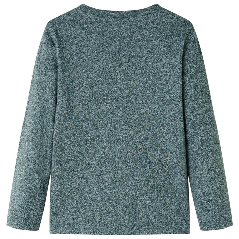 Afbeelding laden in galerijviewer, Vidaxl kindershirt met lange mouwen 128 gemêleerd donkergroen
