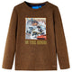 Vidaxl kindershirt met lange mouwen 116 gemêleerd cognackleur