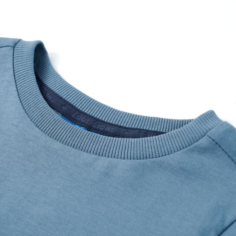 Afbeelding laden in galerijviewer, VidaXL Kindershirt met lange mouwen 140 medium blauw
