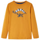 Vidaxl kindershirt met lange mouwen 128 donkerokerkleurig