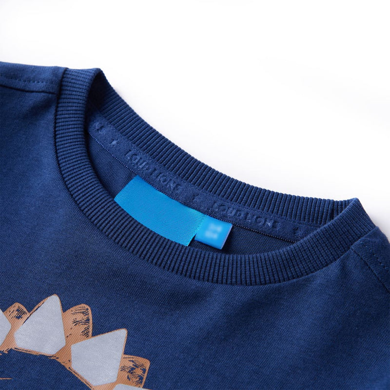 Afbeelding laden in galerijviewer, Vidaxl kindershirt met lange mouwen 116 marineblauw
