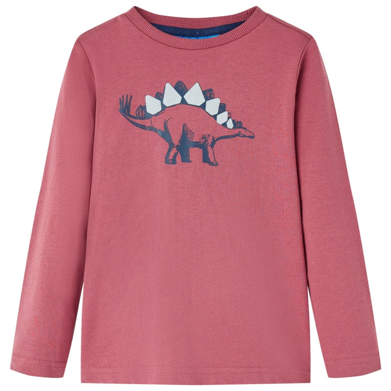 Afbeelding laden in galerijviewer, Vidaxl kindershirt met lange mouwen 140 donkerrood
