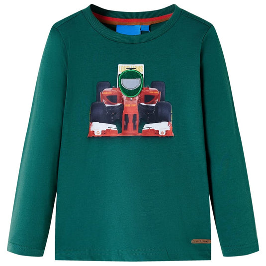 VidaXL Kindershirt met lange mouwen 92 groen