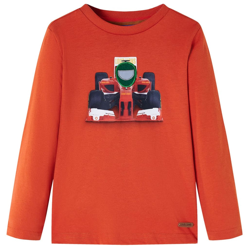 Afbeelding laden in galerijviewer, VidaXL Kindershirt met lange mouwen 104 oranje
