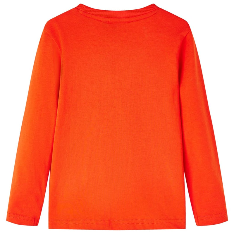 Afbeelding laden in galerijviewer, Vidaxl kindershirt met lange mouwen 104 felroranje
