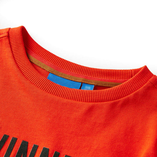 Vidaxl kindershirt met lange mouwen 104 felroranje