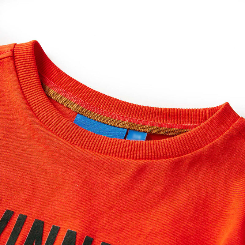 Afbeelding laden in galerijviewer, Vidaxl kindershirt met lange mouwen 116 felroranje
