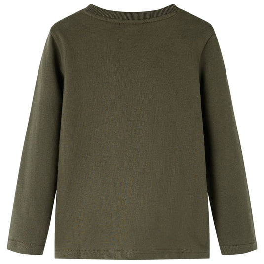 VidaXL Kindershirt met lange mouwen 104 kakikleurig