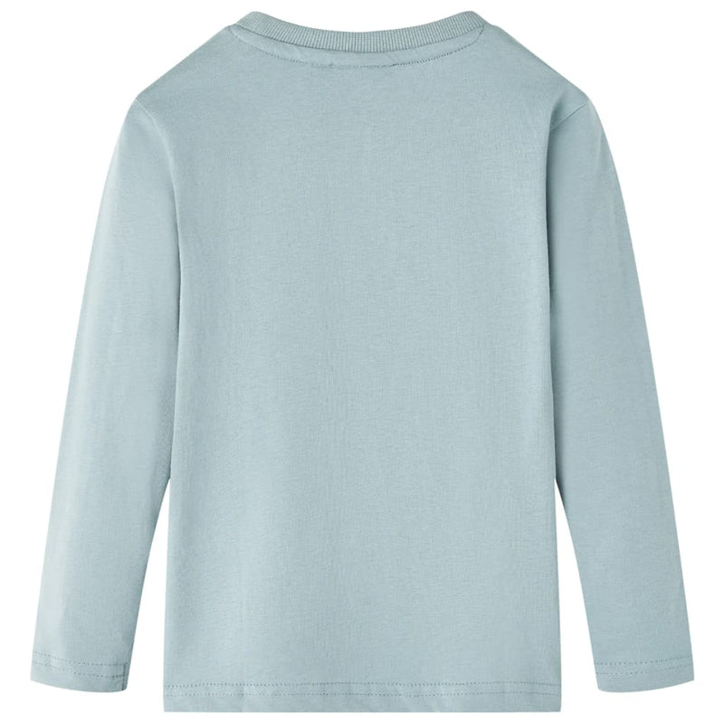 Afbeelding laden in galerijviewer, VidaXL Kindershirt met lange mouwen 128 lichtblauw
