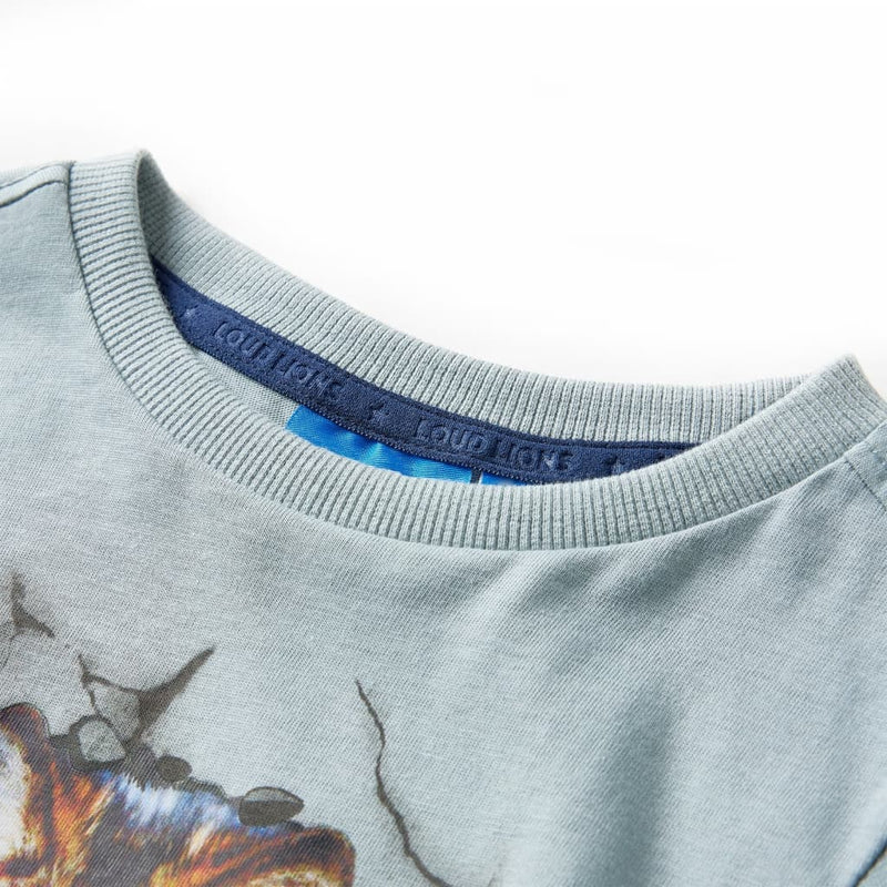 Afbeelding laden in galerijviewer, VidaXL Kindershirt met lange mouwen 128 lichtblauw
