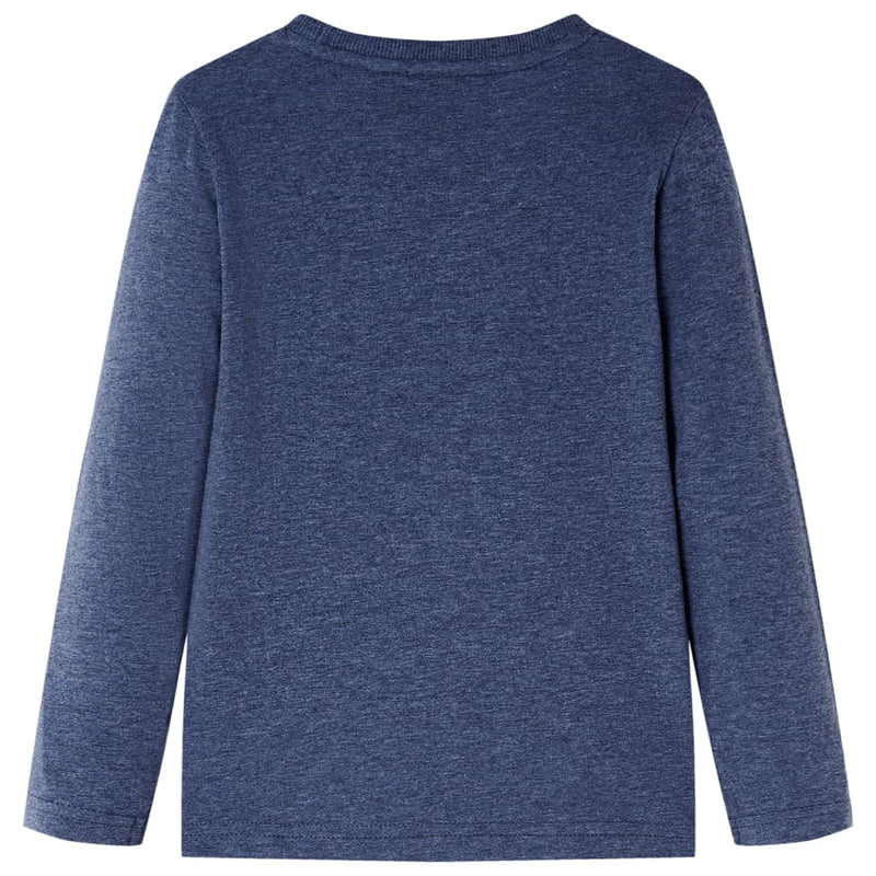 Afbeelding laden in galerijviewer, VidaXL Kindershirt met lange mouwen 116 gemêleerd donkerblauw

