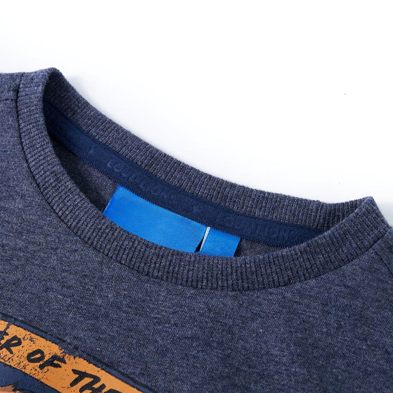 Afbeelding laden in galerijviewer, VidaXL Kindershirt met lange mouwen 116 gemêleerd donkerblauw
