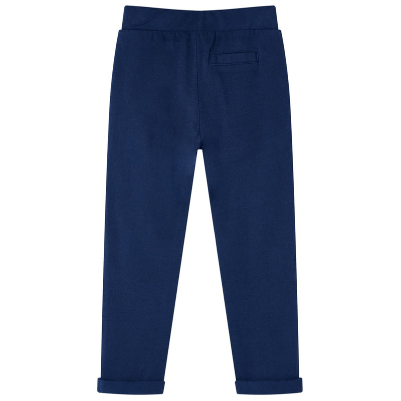 Afbeelding laden in galerijviewer, Vidaxl kinderbroek met trekkoord 116 marineblauw

