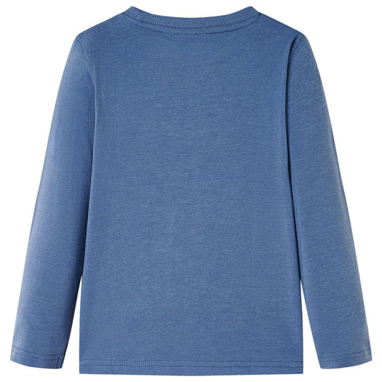 Vidaxl kindershirt met lange mouwen 140 gemêleerd blauw