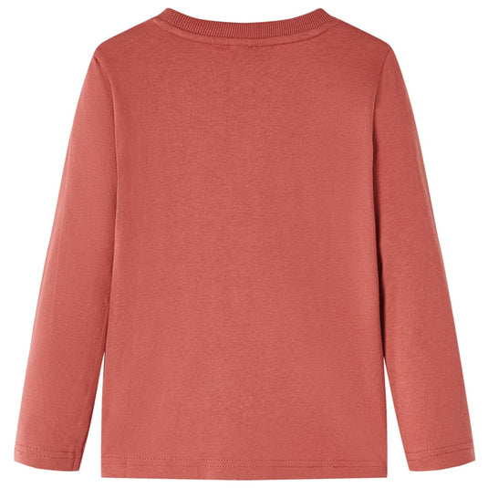 VidaXL Kindershirt met lange mouwen 92 hennakleurig