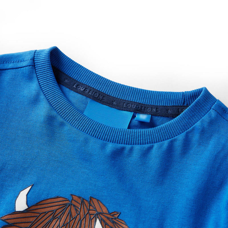 Afbeelding laden in galerijviewer, Vidaxl kindershirt met lange mouwen 116 kobaltblauw
