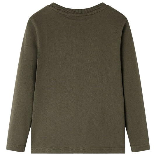 Vidaxl kindershirt met lange mouwen 116 kakikleurig