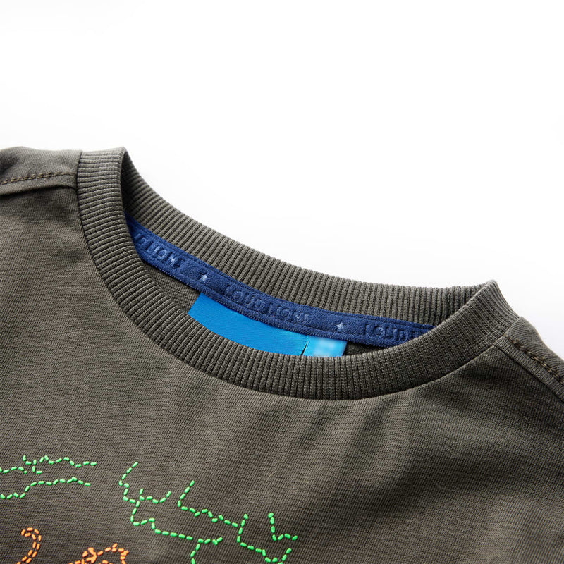 Afbeelding laden in galerijviewer, Vidaxl kindershirt met lange mouwen 116 kakikleurig
