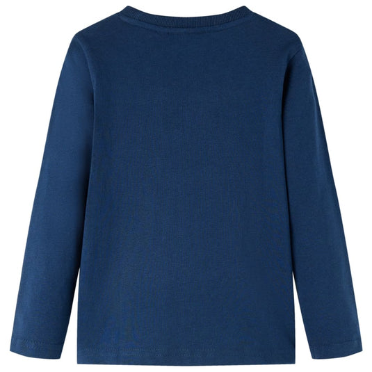 Vidaxl kindershirt met lange mouwen 140 marineblauw