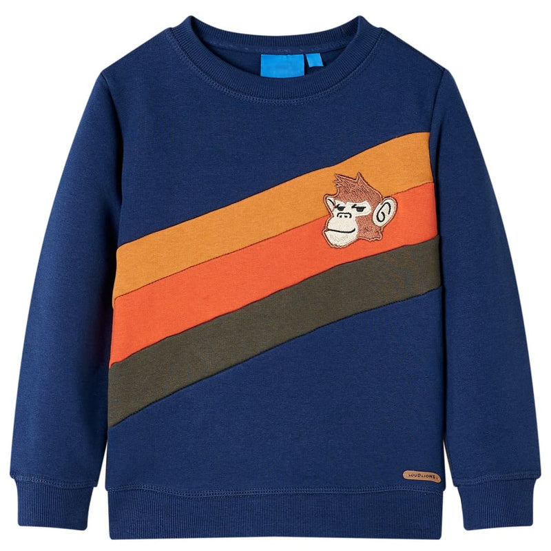 Afbeelding laden in galerijviewer, VidaXL Kindertrui 116 marineblauw
