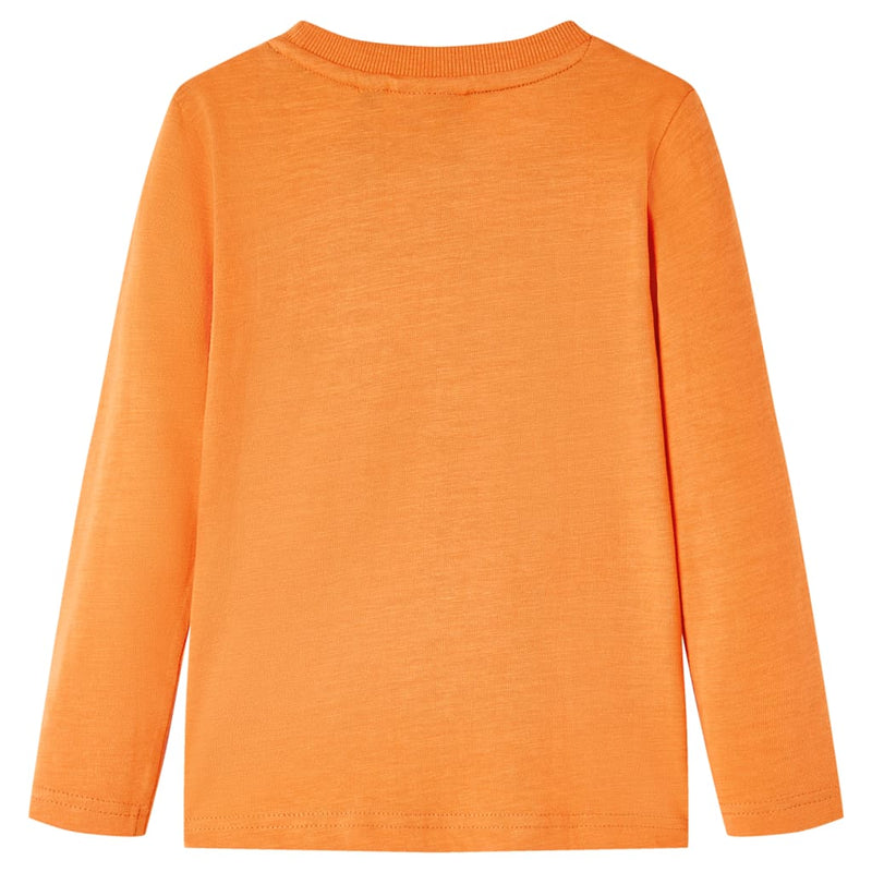 Afbeelding laden in galerijviewer, VidaXL Kindershirt met lange mouwen 140 donkeroranje
