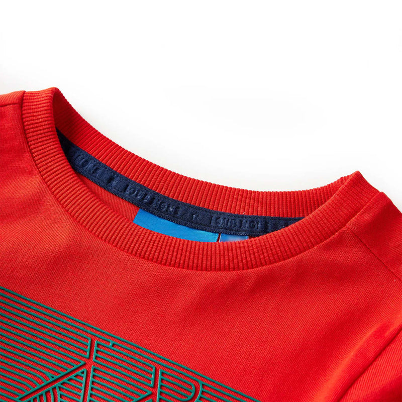 Afbeelding laden in galerijviewer, VidaXL Kindershirt met lange mouwen 92 rood
