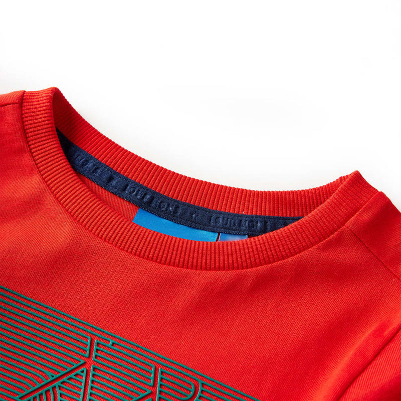 Afbeelding laden in galerijviewer, Vidaxl kindershirt met lange mouwen 104 rood
