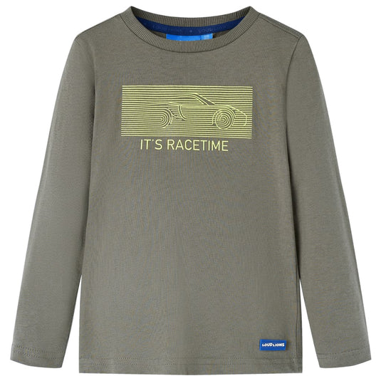 VidaXL Kindershirt met lange mouwen 140 kakikleurig