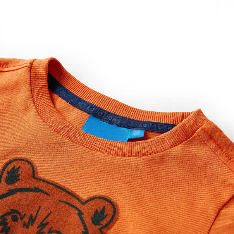 Afbeelding laden in galerijviewer, Vidaxl kindershirt met lange mouwen 92 donkeroranje
