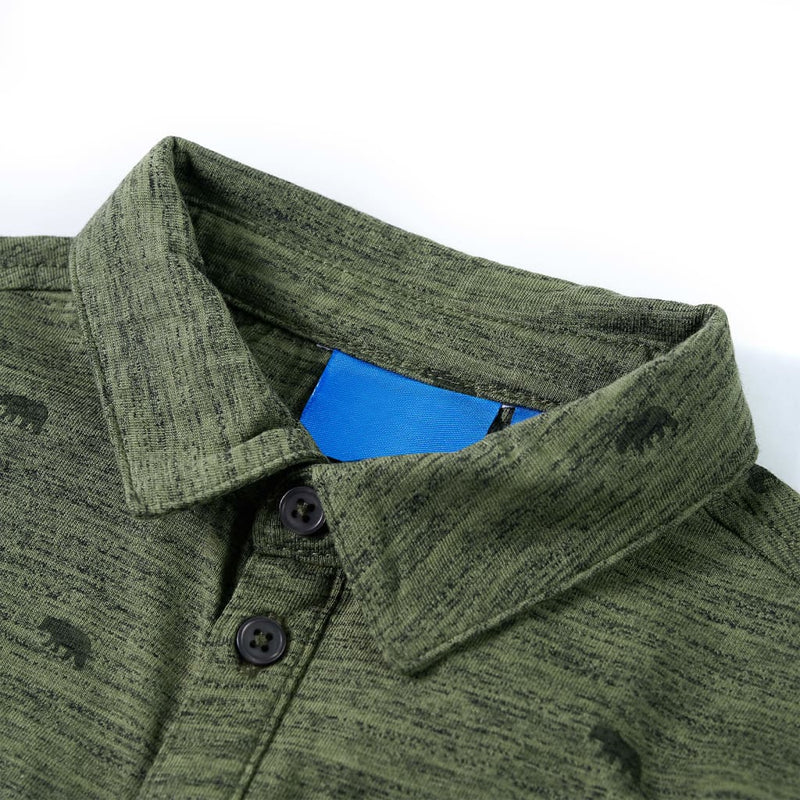 Afbeelding laden in galerijviewer, VidaXL Kindershirt 92 gemêleerd kakikleurig
