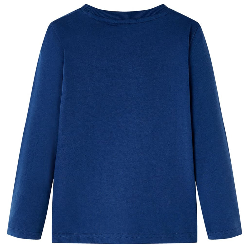 Afbeelding laden in galerijviewer, VidaXL Kindershirt met lange mouwen 140 jeansblauw
